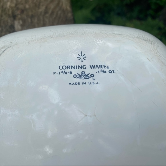 ❌SOLD❌ Vintage Corning Ware Blue Cornflower 1 3/4 QT Casserole Dish - Picture 5 of 8